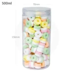 500ml/70mm PET Plastic Jar Clear PP Cap 100/ctn