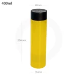 400 ml PET Plastic Bottle with Black PP Cap 100ctn