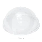 92mm PET Plastic X Hole Dome Lid 1000ctn