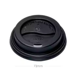 73mm PS Plastic Black No Cap Lid 1000ctn