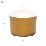 Brown - 8oz White Paper Soup Cup 500/ctn