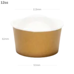 Brown - 12oz White Paper Soup Cup 500ctn