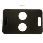 Black - 2 Cup Kraft Paper Holder 24×39cm 500/ctn