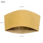 12oz Corrugated Paper Sleeve Cup 1000ctn