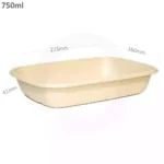 750ml Bagasse Sugarcane Food Bowl 300ctn