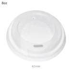 62mm PS Plastic White No Cap Lid 1000ctn