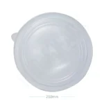 210 mm Round PP Plastic 13g Sugarcane Bowl Lid 300/ctn