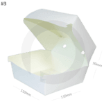 #3 Burger White Paper Box 200/ctn
