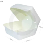 #3 Burger White Paper Box 200/ctn