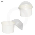 4oz White Paper Ice Cream Cup 1000/ctn - Image 3