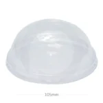 105mm PET Plastic No Hole Dome Lid 1000ctn