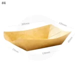 #4 Kraft Paper Food Tray 500ctn