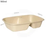 900ml Bagasse Sugarcane Food Bowl 300ctn