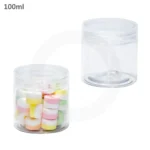 100ml/60mm PET Plastic Jar Clear PP Cap 100/ctn - Image 2