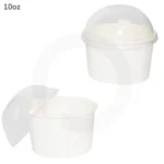 10oz White Paper Ice Cream Cup 1000/ctn - Image 2