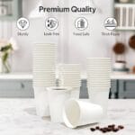 12oz Single Wall White Paper Cup 1000ctn - Image 2