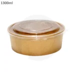 1300ml Kraft Paper Salad Bowl 300/ctn - Image 2