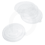 150mm PET Plastic Salad Bowl Lid 300ctn - Image 2