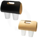 2 Cup Kraft Paper Holder 240×385cm 500ctn - Image 3