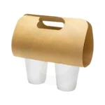 2 Cup Kraft Paper Holder 240×385cm 500ctn - Image 2