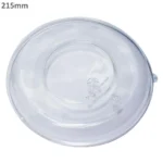 215 mm PET Plastic 16 g Sugarcane Bowl Lid 300/ctn - Image 3