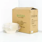 24oz Bagasse Sugarcane Square Food Bowl 300/ctn - Image 4