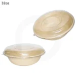 32oz Bagasse Sugarcane 25g Round Bowl 300ctn - Image 2