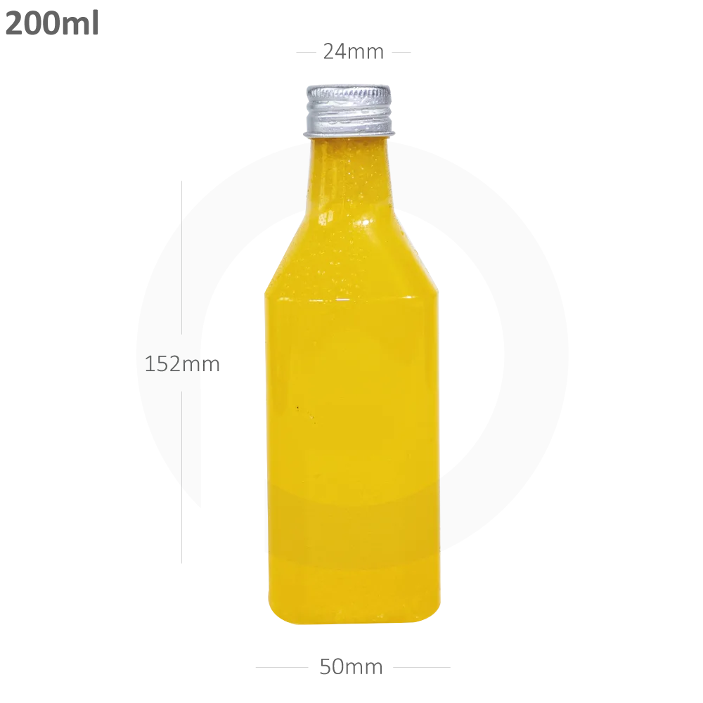 200ml PET Plastic Bottle with Alu Cap 300ctn - Image 1