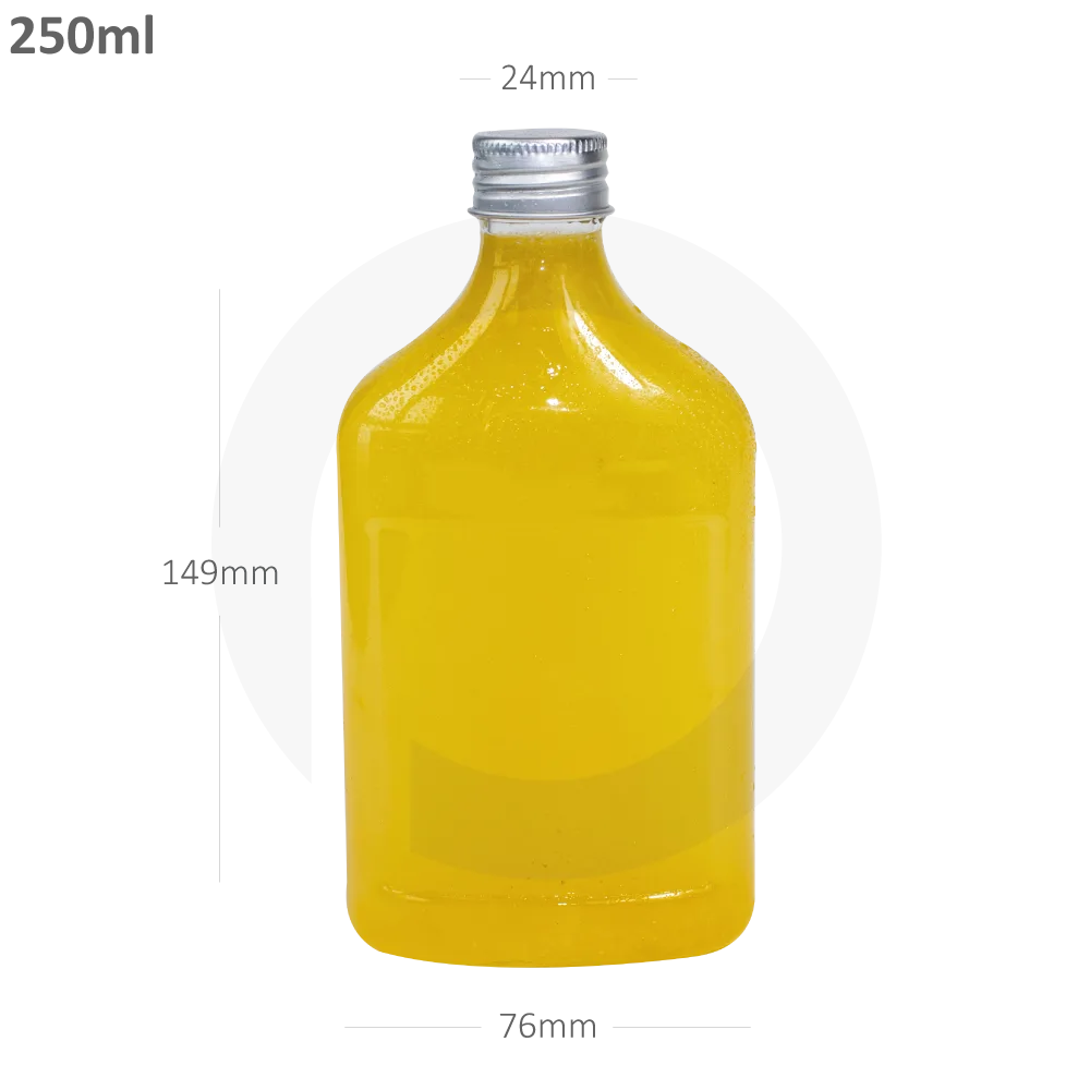 250ml D PET Plastic Cold Brew Bottle Sliver Alu Cap 200/ctn - Image 1