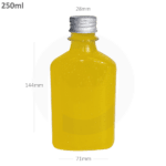 250ml A PET Plastic Cold Brew Bottle Silver Alu Cap 200ctn