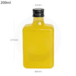 200ml C PET Plastic Cold Brew Bottle Black Alu Cap 200ctn