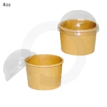 4oz Kraft Paper Ice Cream Cup 1000ctn - Image 2