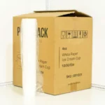 4oz White Paper Ice Cream Cup 1000/ctn - Image 4