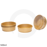 500ml Kraft Paper Salad Bowl 300ctn - Image 3