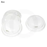 62mm PS Plastic White No Cap Lid 1000ctn - Image 2