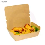700ml A Kraft Paper Lunch Box 200ctn - Image 2