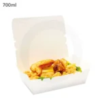 700ml White Paper Lunch Box 200/ctn - Image 3