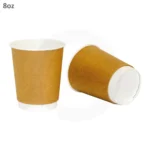 8oz Double Wall White Kraft Paper Cup 500ctn - Image 2