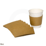 8oz Kraft Paper Sleeve Cup 1000ctn - Image 2
