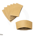 8oz Kraft Paper Sleeve Cup 1000ctn - Image 3