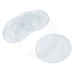 90mm Clear PET Plastic No Hole Flat Lid 1000ctn - Image 2