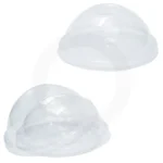 95mm PET Plastic No Hole Dome Lid 1000ctn - Image 2