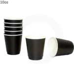 Black - 10oz Double Wall White Paper Cup 500ctn - Image 3