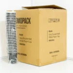 Black - 12oz Double Wall White Paper Cup 500ctn - Image 4