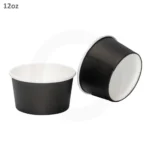 Black - 12oz White Paper Soup Cup 500ctn - Image 3