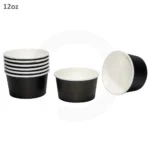 Black - 12oz White Paper Soup Cup 500ctn - Image 4