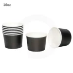Black - 16oz White Paper Soup Cup 500/ctn - Image 3