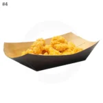 Black - #4 Kraft Paper Food Tray 500/ctnn - Image 2