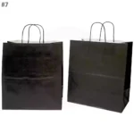 Black - #7 White Paper Twisted Handle Bag 200ctn - Image 3