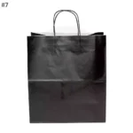 Black - #7 White Paper Twisted Handle Bag 200ctn - Image 2